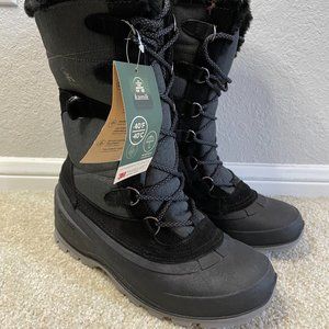 Women's Kamik Snovalley2 Snow Boots Size 9 NEW Black Noir